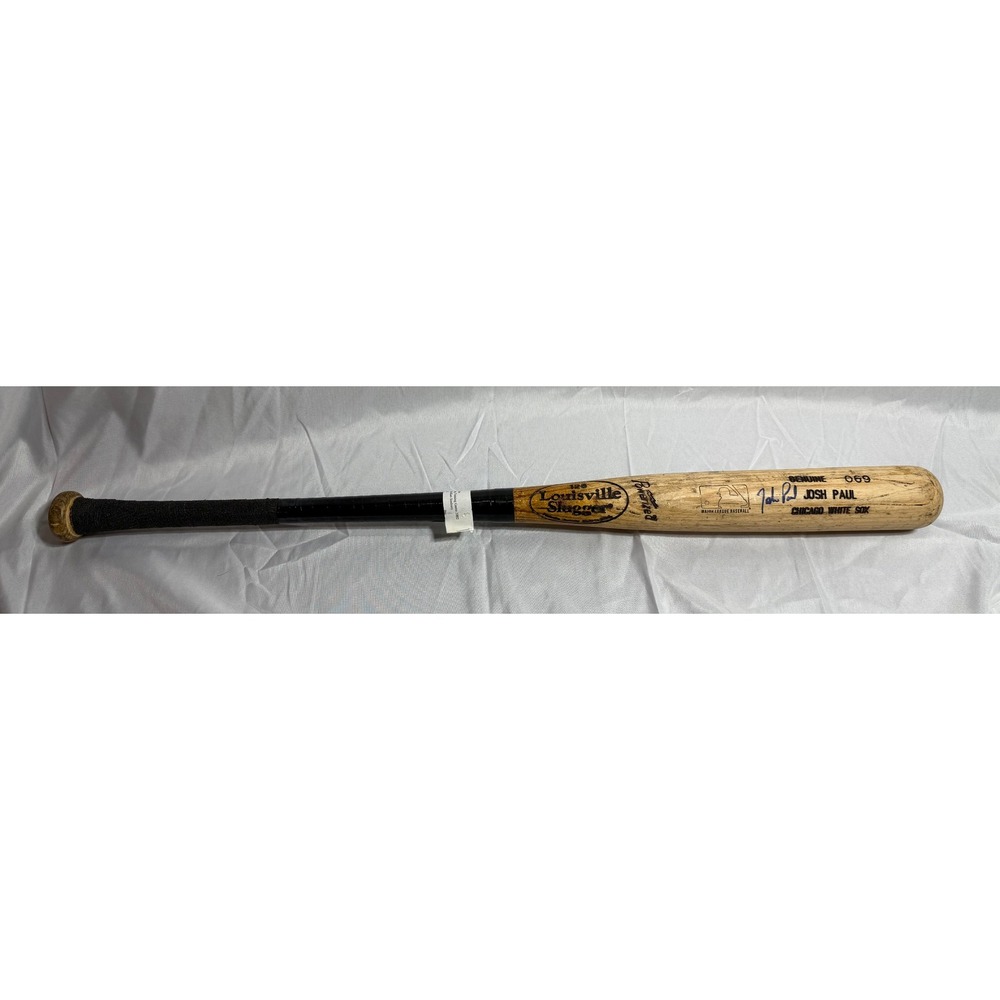 Josh Paul Signed Game Used Chicago White Sox Louisville Slugger Bat 2002 MLB